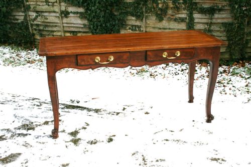 Mahogany and Fruit Wood Serving Table