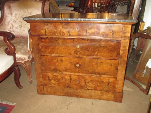 Small Burr Walnut Commode
