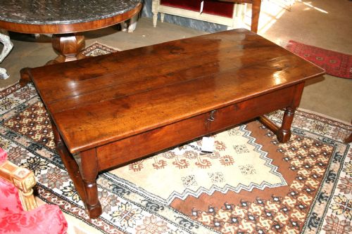 18th Century Cheery Wood Dough Bin Coffee Table