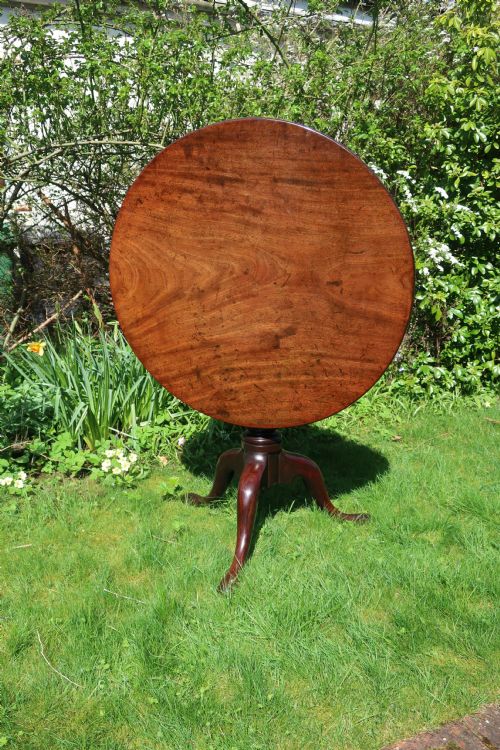 18th Century Mahogany Tilt Top Table