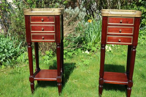 Pair of Small Mahogany Bedside Tables