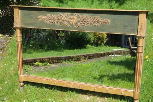 French Painted Landscape Mirror