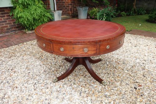 18th Century Mahogany Drum Table