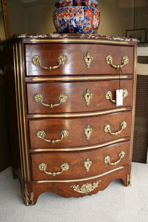 French King Wood Commode
