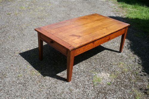 French Cherry Wood Coffee Table