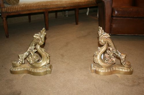 Pair French Fire Dogs
