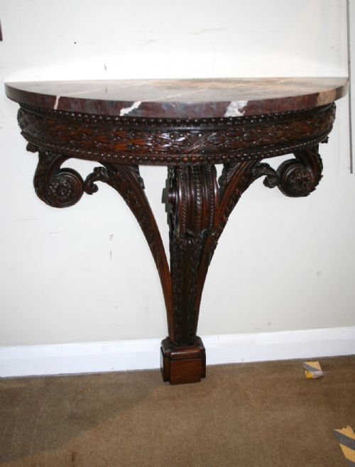 Rare 18th Century Walnut Console Table
