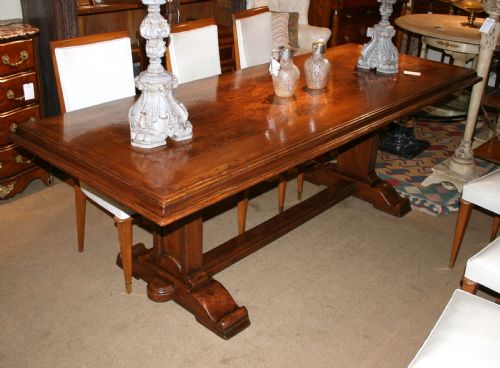 Italian Burr Elm Refectory Table