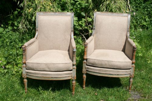 Pair of Directoire Style Armchairs
