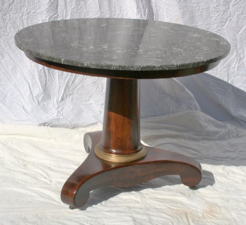 French Mahogany Center Table or Gueridon