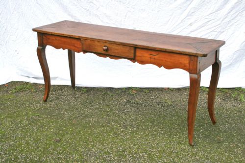 French Cherry Wood Serving Table