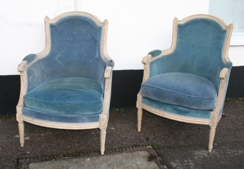 Pair of French Louis16 Style in Original Paint
