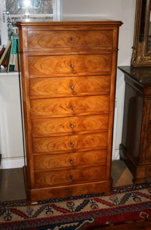 Tall French Ash Chest or Semenier