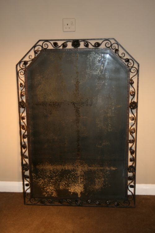 Crazy French Wrought Iron Mirror