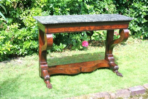 Louis Phillipe Period Console Table in Mahogany