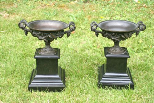 Pair Small French Tazzas
