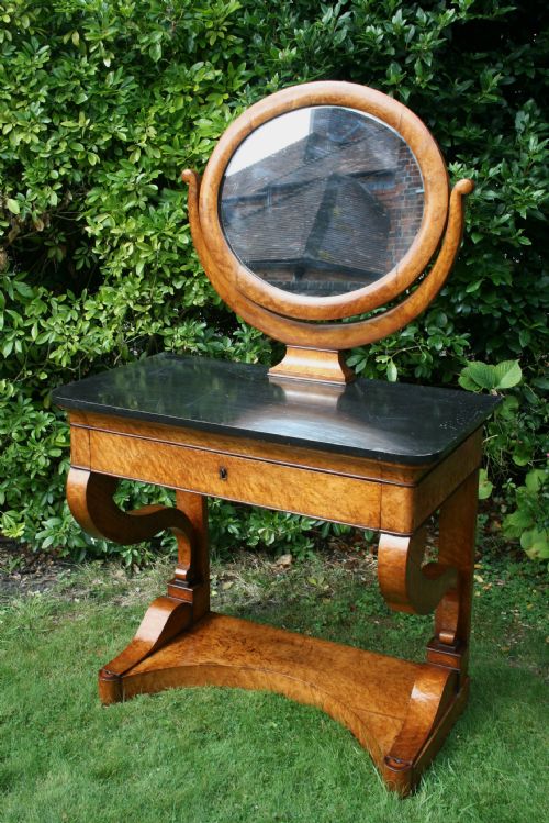 Charles X Burr Maple Dressing Table