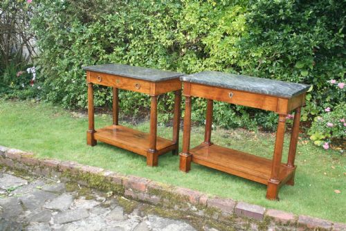 Pair of Matched Period Console Tables