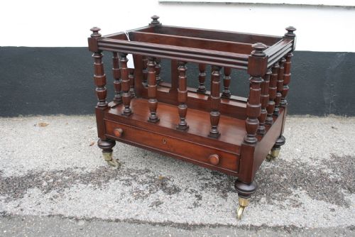 Victorian Mahogany Canterbury
