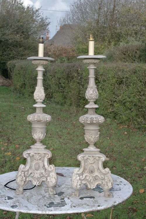 Pair of Italian Alter Sticks