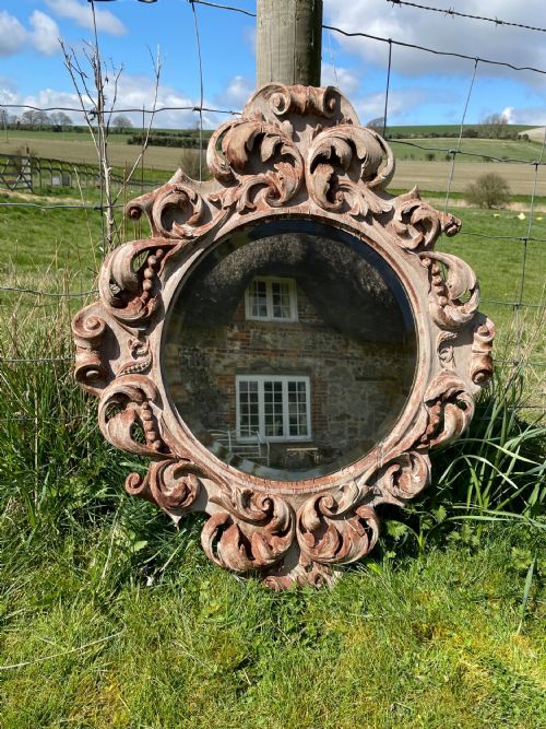 Bleached Mahogany Mirror