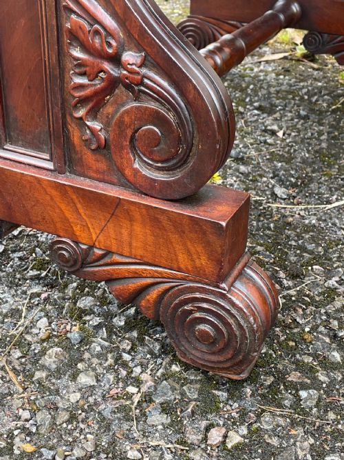 WILLIAM IV MAHOGANY SOFA TABLE - ADDITIONAL PHOTO 4