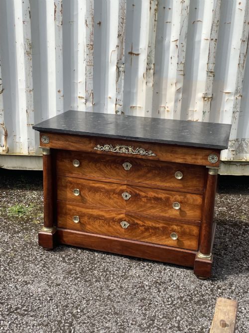 Empire Style Mahogany Commode