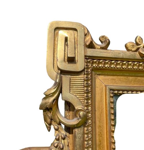 19TH CENTURY FRENCH GILT MIRROR - ADDITIONAL PHOTO 1