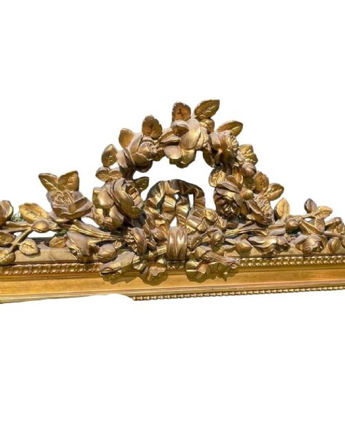 19TH CENTURY FRENCH GILT MIRROR - ADDITIONAL PHOTO 3