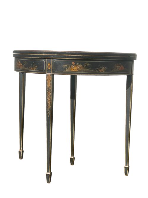 Laquered Chinese Card Table