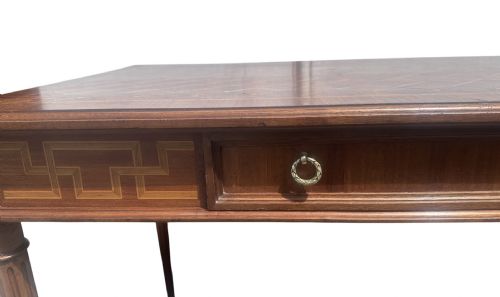 LATE 19TH C FRENCH PARQUETRY WRITING TABLE - ADDITIONAL PHOTO 1