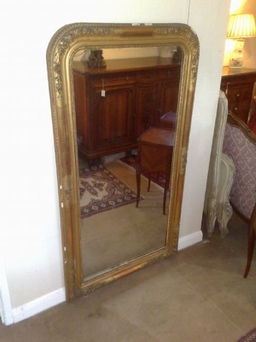 French 19th Gilt Mirror
