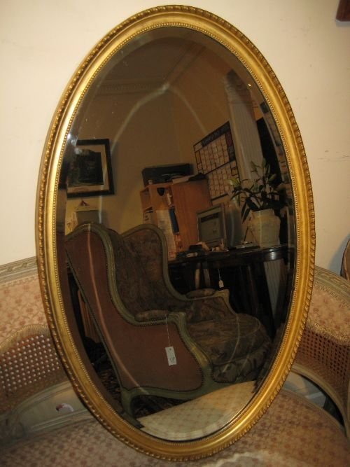 Oval Gilt Mirror