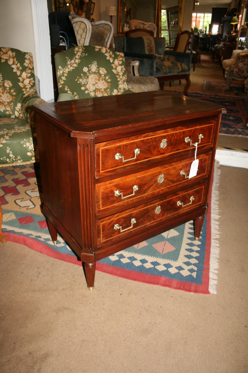 small french mahogany commode 