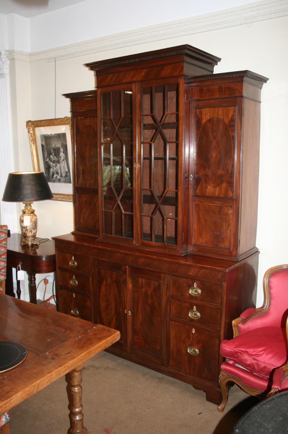 Georgian  mahogany bookcase 