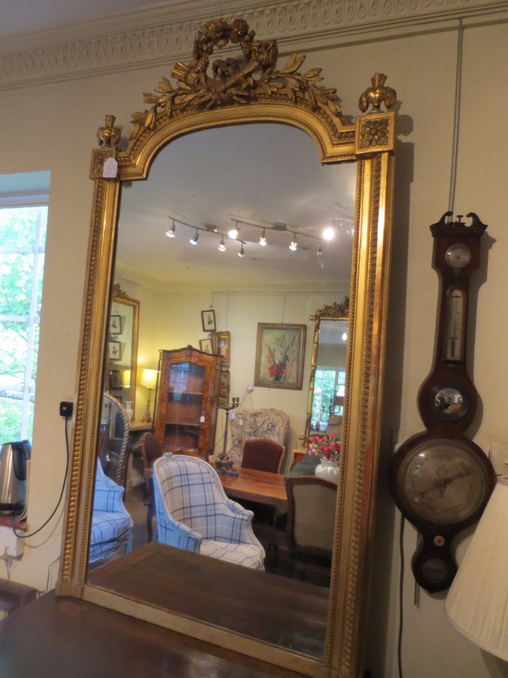 Large French Gilt Mirror