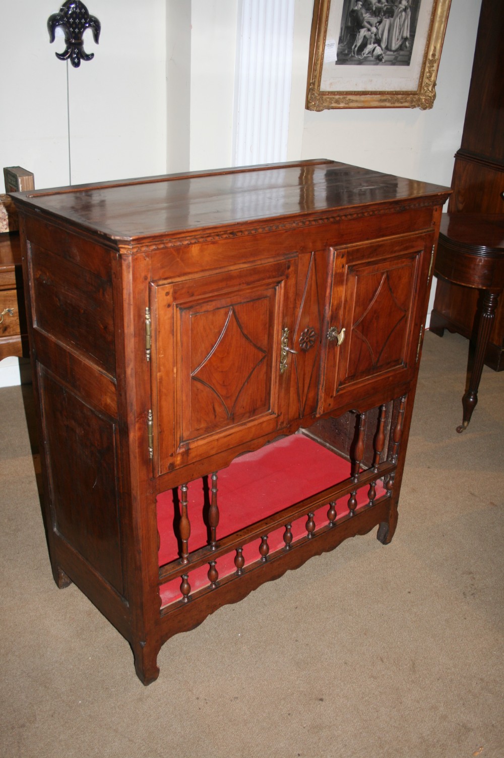 unusual french cherry  cupboard 