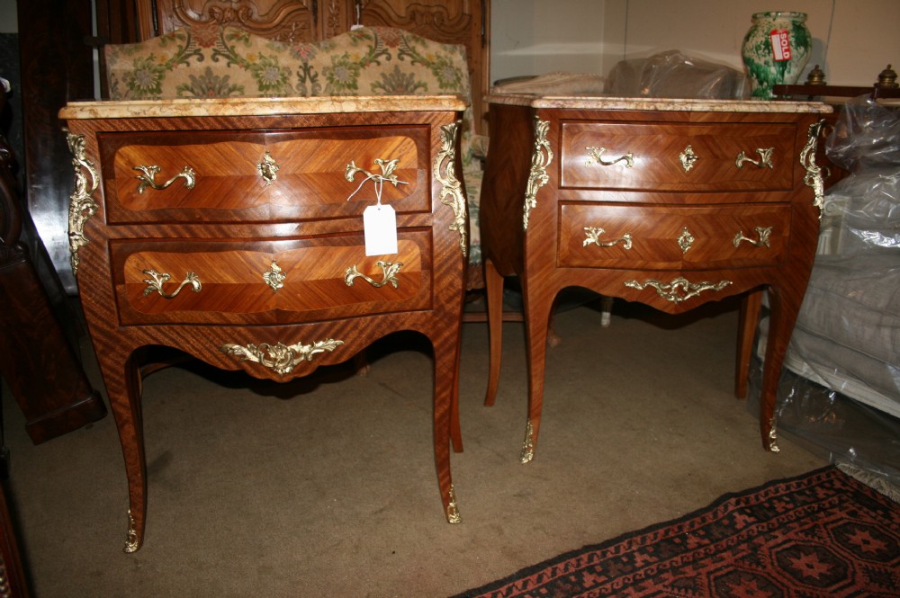 pair of matched french commodes