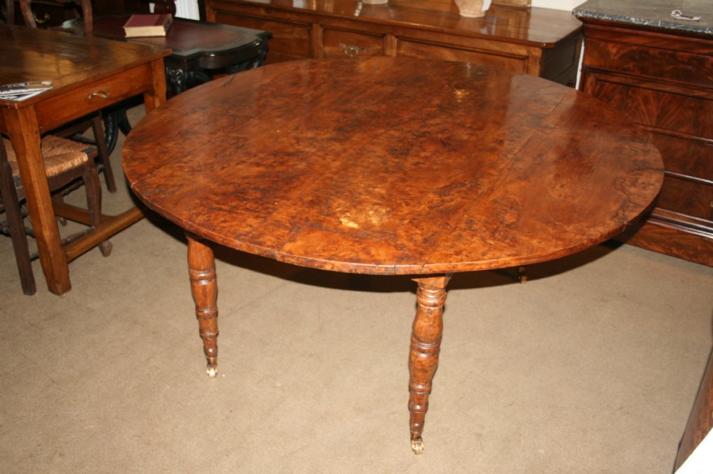 large burr elm table 