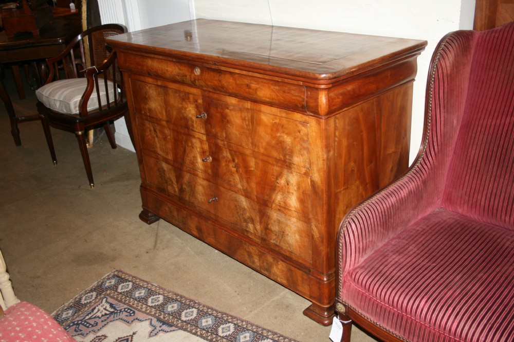 wonderful walnut antique  commode 