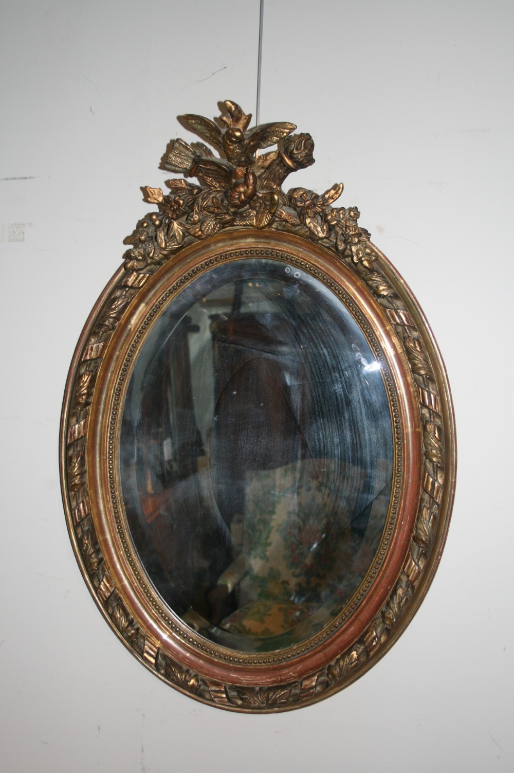 french oval mirror 