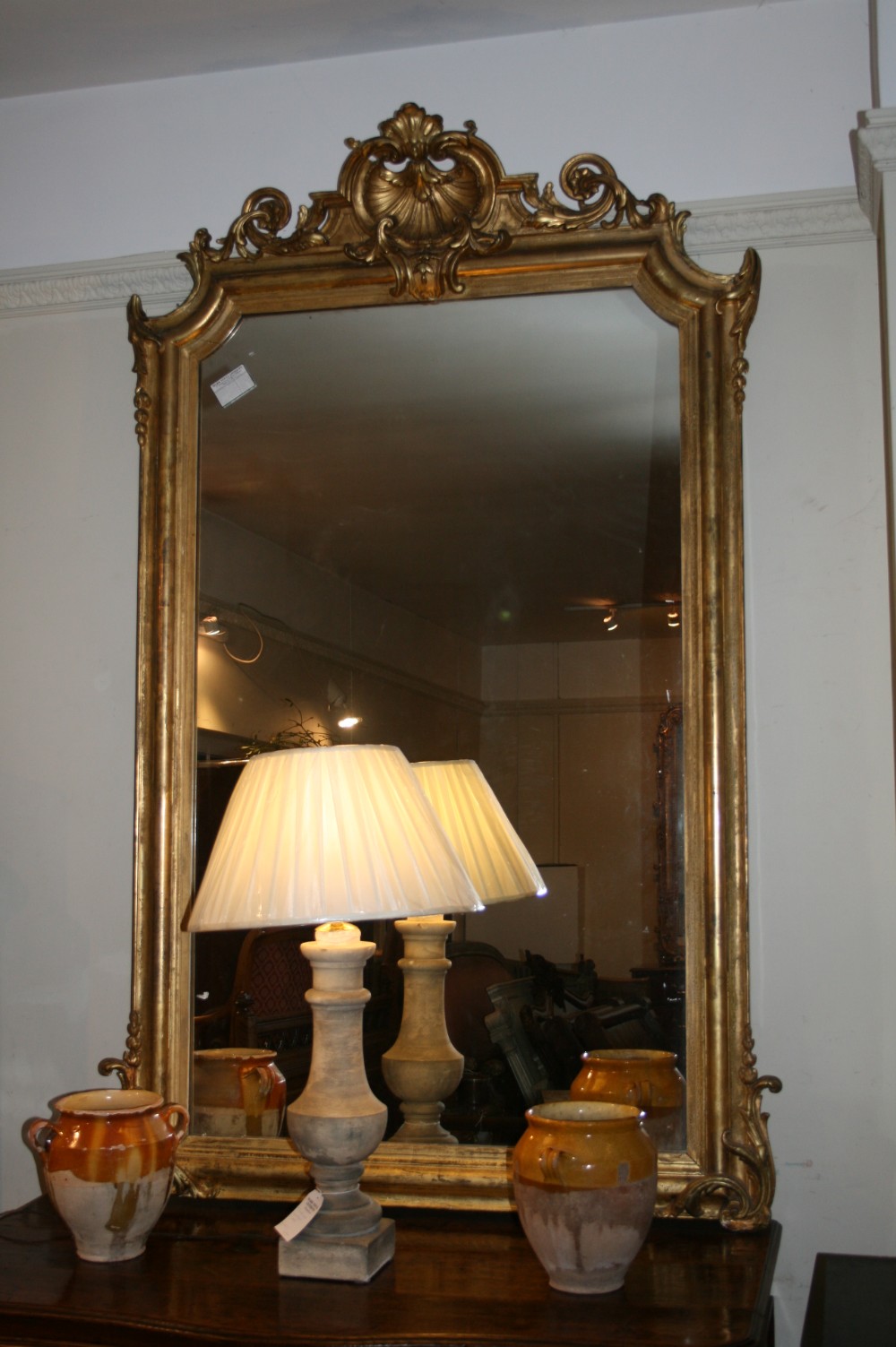 large 19th century french mirror 