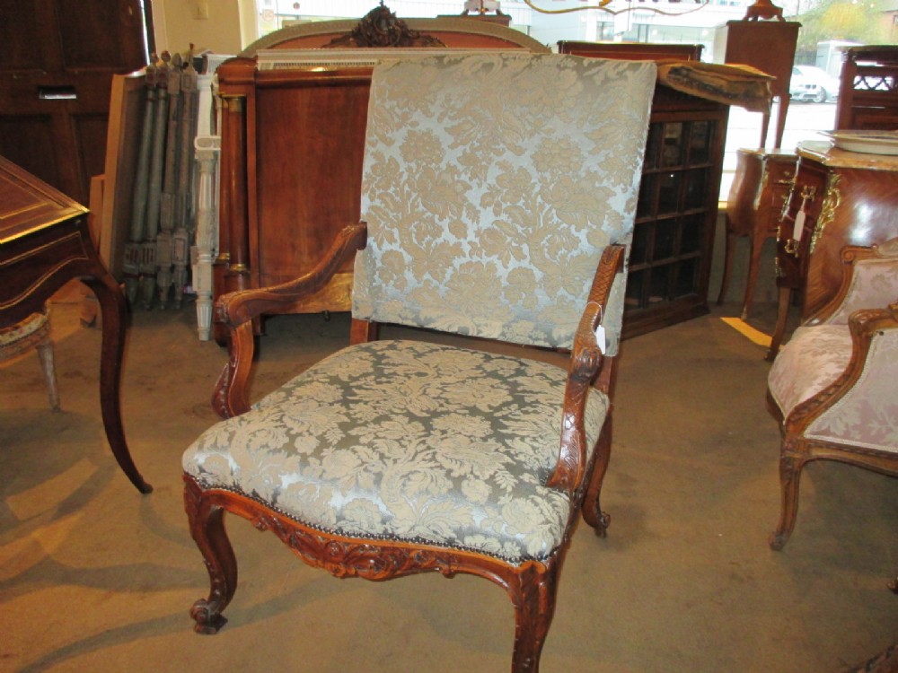 Large Walnut Armchair