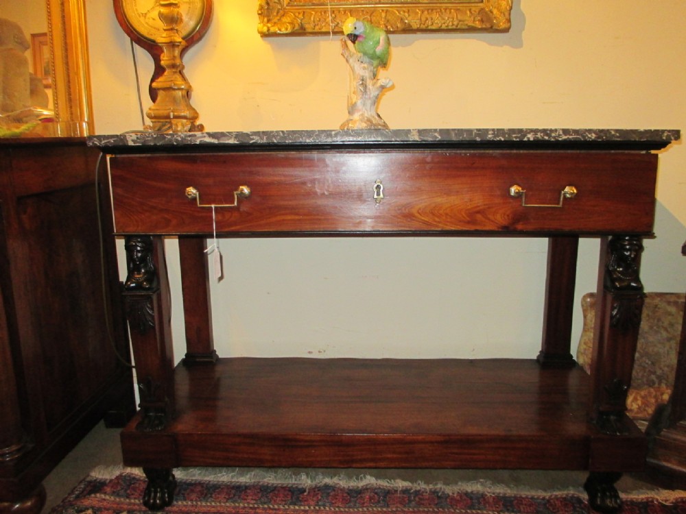 French Empire Console Table  