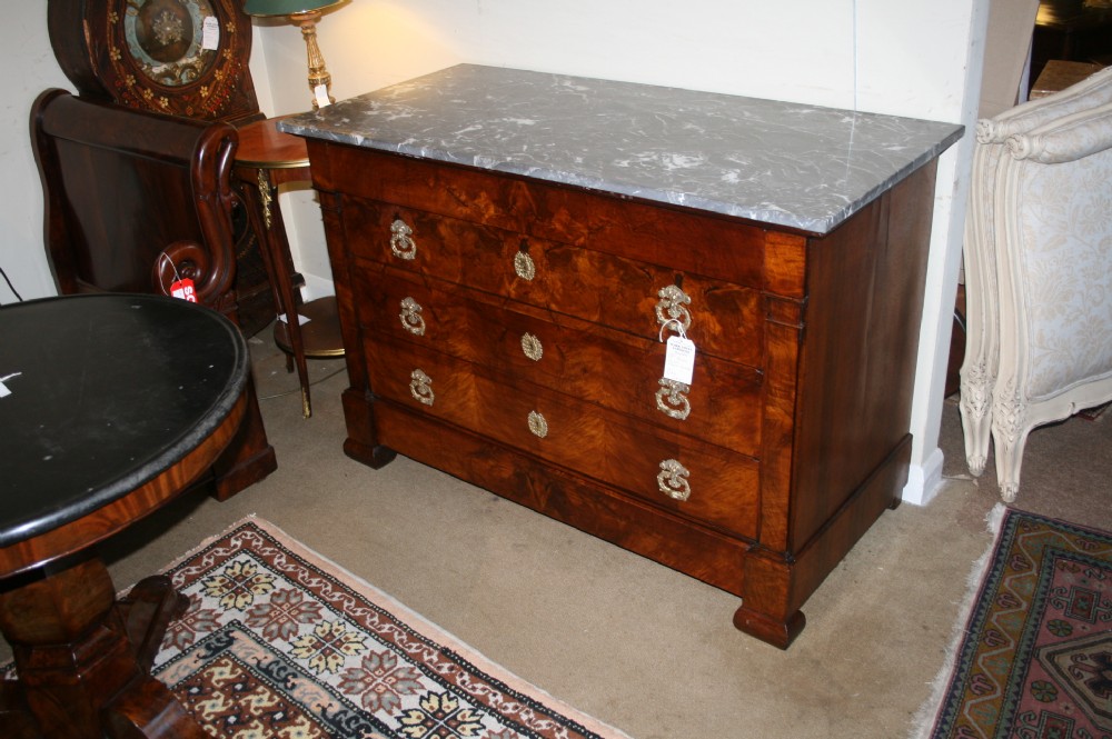 walnut directoire commode 