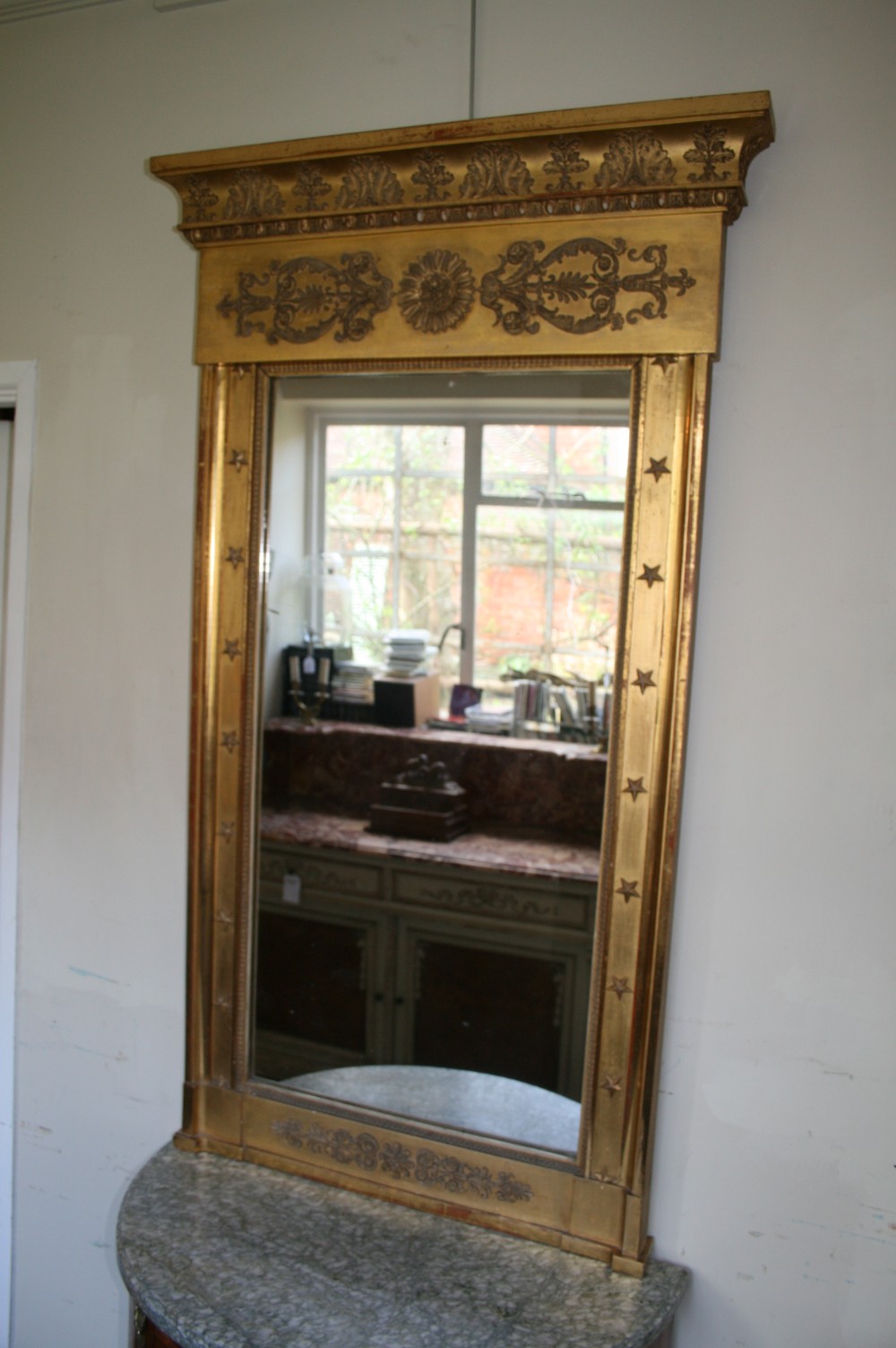 french period gilt mirror