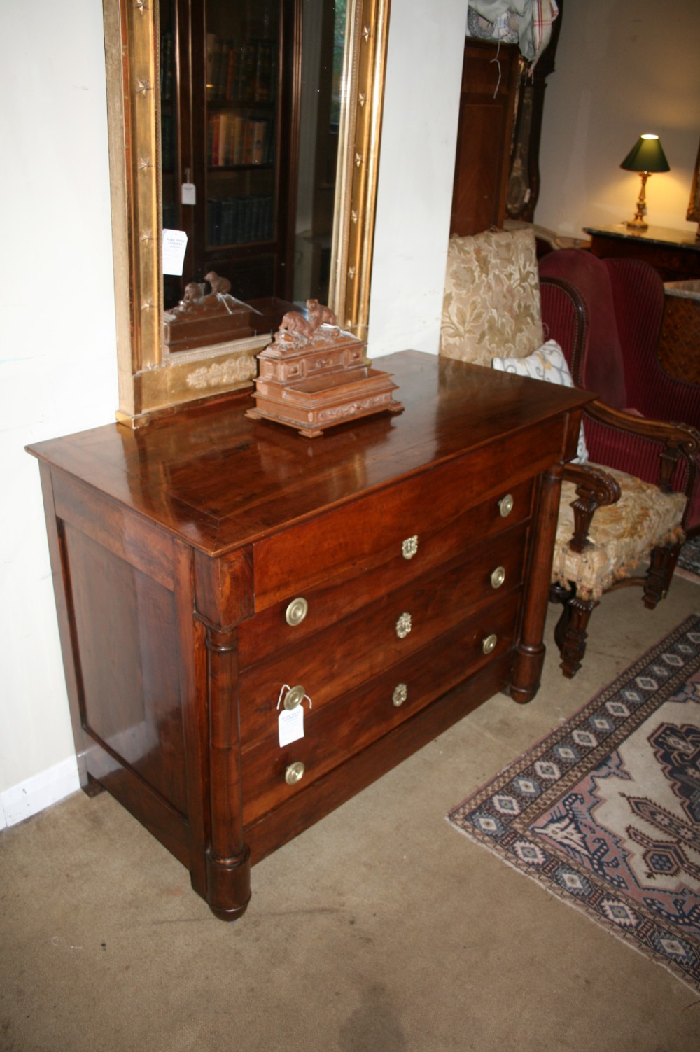 period walnut commode 