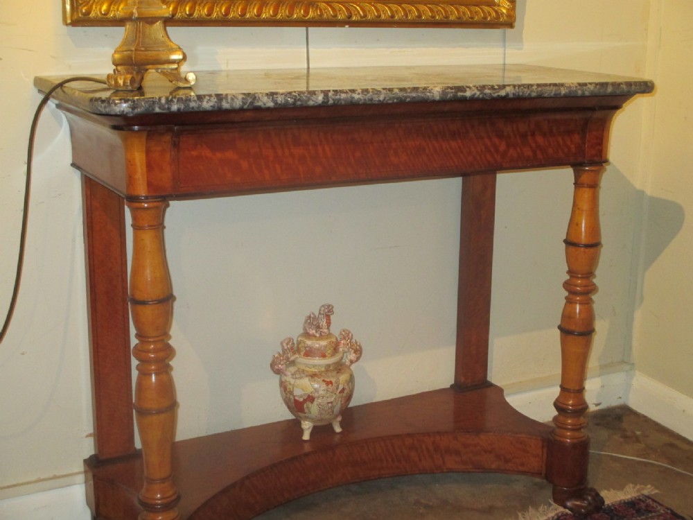 French Satinwood Console table