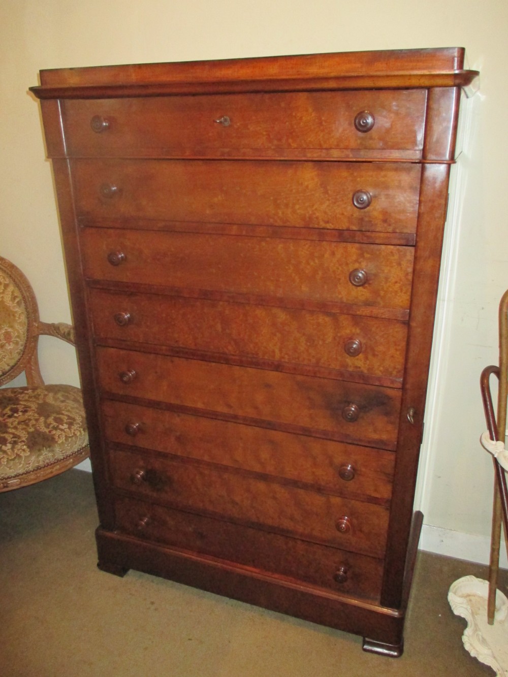 Large Wellington type chest