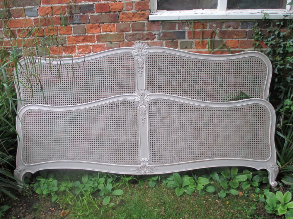 Very Large French caned Bed